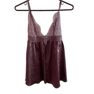 Victoria's Secret Women's Purple Lace Slip Lingerie Size M